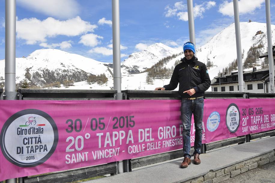 Allenamenti ma anche qualche uscita sulla neve per Fabio Aru al Sestriere, arrivo della ventesima tappa del Giro d&#39;Italia